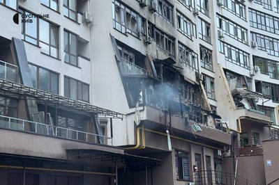 Одна людина загинула, серед постраждалих є дитина: наслідки російської атаки Києва Одна людина загинула, серед постраждалих є дитина: наслідки російської атаки Києва