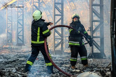 У Слобідському районі Харкова згорів ангар на Фонвізіна У Слобідському районі Харкова згорів ангар на Фонвізіна