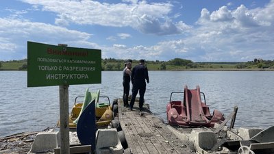 Пляж у Черкаській Лозовій, по якому РФ вдарила "Іскандерами" 19 травня Пляж у Черкаській Лозовій, по якому РФ вдарила "Іскандерами" 19 травня