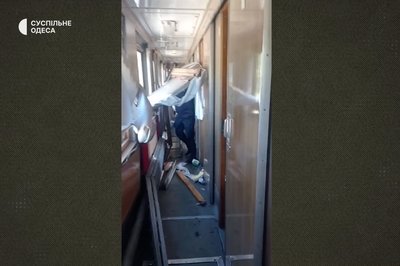 До Одеси прибув потяг, пошкоджений під час удару РФ по Дніпропетровщині