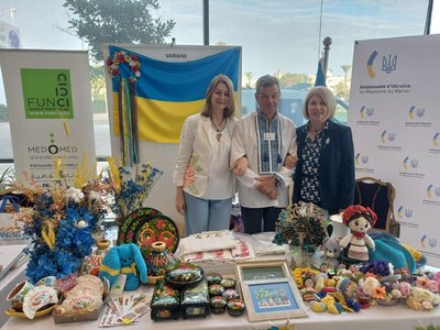 Presentation of Ukrainian products at the Charity Bazaar at the National Library of the Kingdom of Morocco