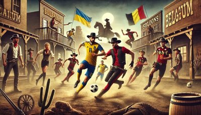 Україна — Бельгія на "Євро-2024" очима Квентіна Тарантіно та Марії Примаченко: як це бачить штучний інтелект Україна — Бельгія на "Євро-2024" очима Квентіна Тарантіно та Марії Примаченко: як це бачить штучний інтелект