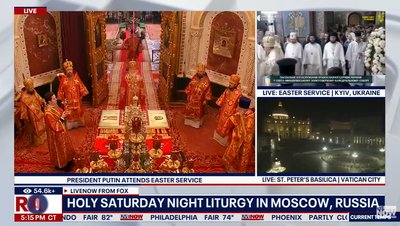 Fox News позначив Київ як російське місто під час трансляції великоднього богослужіння ПЦУ Fox News позначив Київ як російське місто під час трансляції великоднього богослужіння ПЦУ