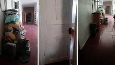 Речі Анастасії Хлєбосолової, які винесли у коридор з її кімнати Речі Анастасії Хлєбосолової, які винесли у коридор з її кімнати