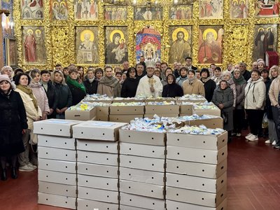 Акція "Разом до перемоги": у Житомирі освятили понад три тисячі пасок для військових Акція "Разом до перемоги": у Житомирі освятили понад три тисячі пасок для військових