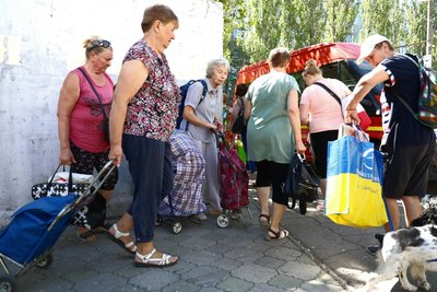 Херсон, евакуація, Корабел, Острів, серпень 2025 року Херсон, евакуація, Корабел, Острів, серпень 2025 року