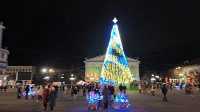 тернопіль, ялинка, новорічна ялинка