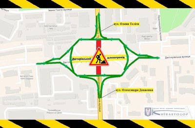 У Києві тимчасово перекриють проїзд під Дегтярівським шляхопроводом: схема У Києві тимчасово перекриють проїзд під Дегтярівським шляхопроводом: схема