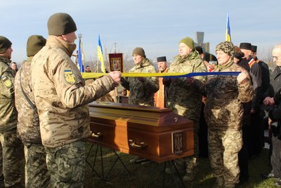 Прощання з військовим Петром Гулькою, Тернопільщина, 18 грудня 2025 року