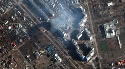 Супутникові знімки Бахмута показала американська компанія Maxar Супутникові знімки Бахмута показала американська компанія Maxar