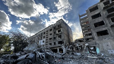 Відео з Білозерського, де ФАБ вдарив по по 5-поверхівці