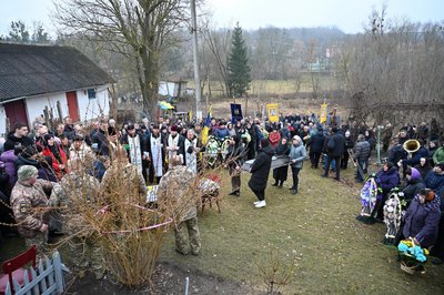 Попрощалися з військовим Василем Герасимюком, Тернопільщина, січень 2025