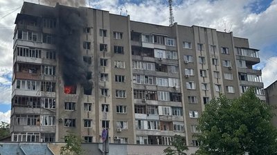 Будинок, Івано-Франківськ, атака, пожежа
