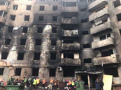 будинок на вулиці 15 Квітня, обстріл, пожежа, тернопіль