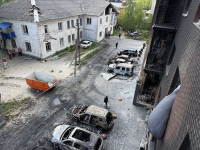 Київщина під масованою атакою РФ: поранені люди Київщина під масованою атакою РФ: поранені люди