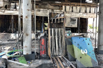 Обстріл АЗС у Полтавському районі в ніч на 29 червня: фоторепортаж Обстріл АЗС у Полтавському районі в ніч на 29 червня: фоторепортаж