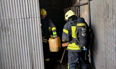 Пожежа на складі, горів склад Пожежа на складі, горів склад