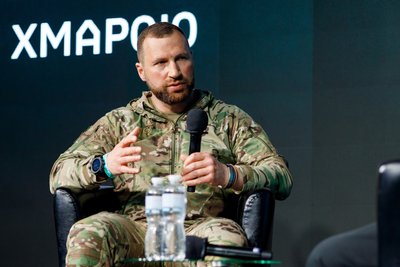 Начальник Центру спеціальних операцій "А" Служби безпеки України та т.в.о. керівника СБУ Євгеній Хмара на події Brave1, Київ, травень 2025 року