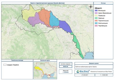 Дністер карта Дністер карта