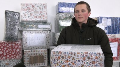Богдан Каспрук, подарунок, діти, Карітас, 8 січня 2026, Тернопіль Богдан Каспрук, подарунок, діти, Карітас, 8 січня 2026, Тернопіль