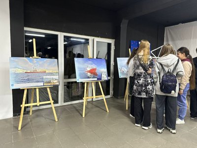 діти, учні, Антарктика, виставка