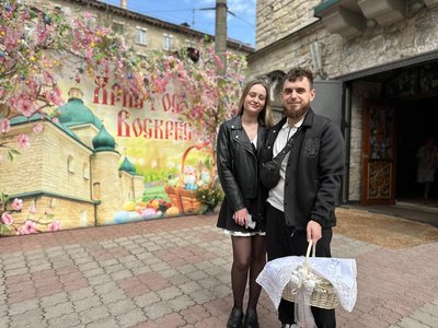 Олег і дарина, освячення пасок, Великдень, Тернопіль, храми Олег і дарина, освячення пасок, Великдень, Тернопіль, храми