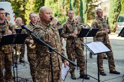 Духовий оркестр, Нацгвардія, концерт, лікарня, Івано-Франківщина Духовий оркестр, Нацгвардія, концерт, лікарня, Івано-Франківщина