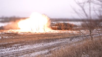 "Бойове злагодження на "Леопардах". Бійці 44 ОМБр проводять тренування на німецьких танках Leopard 1A5 "Бойове злагодження на "Леопардах". Бійці 44 ОМБр проводять тренування на німецьких танках Leopard 1A5
