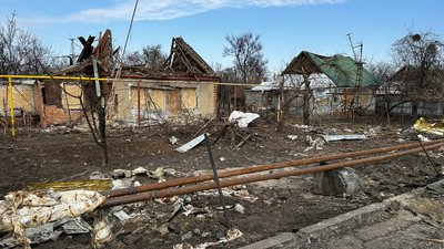 Миколаївка Донецька область пошкоджені російськими обстрілами будинки 29 січня 2025 рік Миколаївка Донецька область пошкоджені російськими обстрілами будинки 29 січня 2025 рік