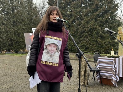 Ірина Крупа, "Сумний Святий вечір", акція, Калуш Ірина Крупа, "Сумний Святий вечір", акція, Калуш
