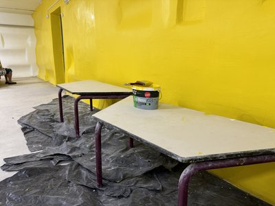 Волонтери облаштували бомбосховище у дитсадку на Сумщині Волонтери облаштували бомбосховище у дитсадку на Сумщині