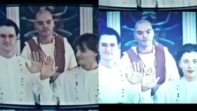 Оригінальний та змінений кадр