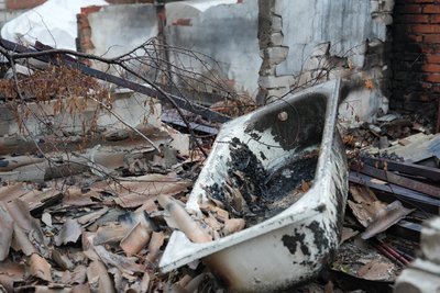 Студенок, наслідки пожежі, руйнування Студенок, наслідки пожежі, руйнування