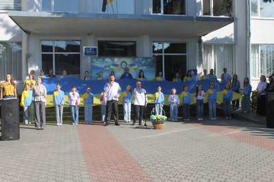В Олевську на День Державного прапора підняли стяг та провели велопробіг