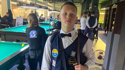 Кропивницький більярдист Нікіта Гоменюк виборов срібло Кубка України Кропивницький більярдист Нікіта Гоменюк виборов срібло Кубка України
