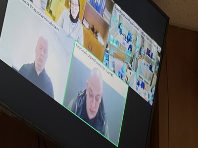 Роман Дудін на засіданні Індустріального райсуду Харкова онлайн з Київського СІЗО Роман Дудін на засіданні Індустріального райсуду Харкова онлайн з Київського СІЗО