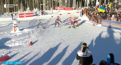 Момент з виїздом Васілєва за межі траси в Обергофі Момент з виїздом Васілєва за межі траси в Обергофі