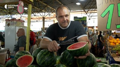 Ціни на кавуни на одеському "Привозі"