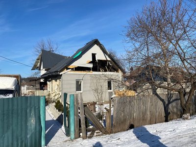 Наслідки дронової атаки на Черкащині, 18 лютого 2025 року Наслідки дронової атаки на Черкащині, 18 лютого 2025 року