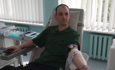 Роман Демків, донор крові, тиждень донорства, центр крові Роман Демків, донор крові, тиждень донорства, центр крові