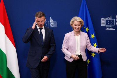 Прем'єр-міністр Угорщини Петер Мадяр та президентка Європейської комісії Урсула фон дер Ляєн під час зустрічі у Брюсселі, Бельгія, 29 травня 2026 року Прем'єр-міністр Угорщини Петер Мадяр та президентка Європейської комісії Урсула фон дер Ляєн під час зустрічі у Брюсселі, Бельгія, 29 травня 2026 року
