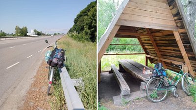 Житель Полтавщини Олександр Каніболоцький завершив збір грошей для ЗСУ після велопробігу Житель Полтавщини Олександр Каніболоцький завершив збір грошей для ЗСУ після велопробігу