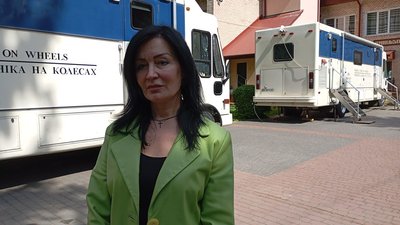 Ірина Король, медичний огляд, "Клініки на колесах", "Дар життя", Тернопіль Ірина Король, медичний огляд, "Клініки на колесах", "Дар життя", Тернопіль