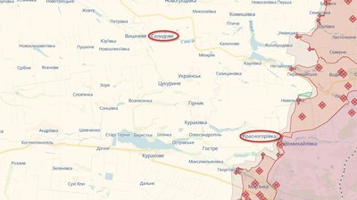 Селидове на мапі