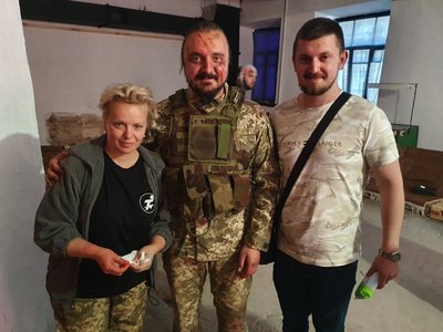 Під час процесу фільмування короткометражки "Битва за Україну"