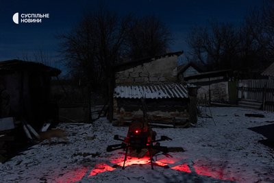 Нічний дрон батальйону "Щедрик" на Покровському напрямку Нічний дрон батальйону "Щедрик" на Покровському напрямку