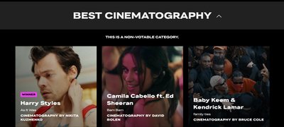 Український оператор отримав нагороду на MTV VMA 2022 Український оператор отримав нагороду на MTV VMA 2022