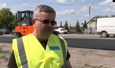 Ігор Данилишин, ремонт дороги, Біла, 15 травня 2026, Тернопіль Ігор Данилишин, ремонт дороги, Біла, 15 травня 2026, Тернопіль