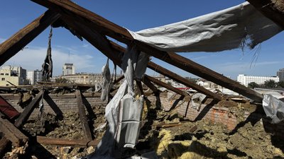 Навчальний заклад в Слобідському районі Харкова після атаки російського "Шахеда" Навчальний заклад в Слобідському районі Харкова після атаки російського "Шахеда"