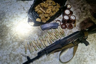 На блокпосту на в'їзді до Харкова вилучили зброю На блокпосту на в'їзді до Харкова вилучили зброю